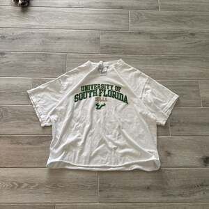 University of South Florida Bulls Distressed White T-Shirt